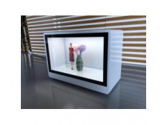 东莞惠华21.5透明橱窗展示柜、互动触摸液晶显示屏